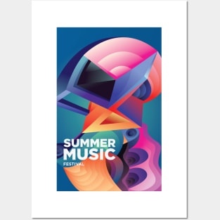 Summer Music Festival Posters and Art